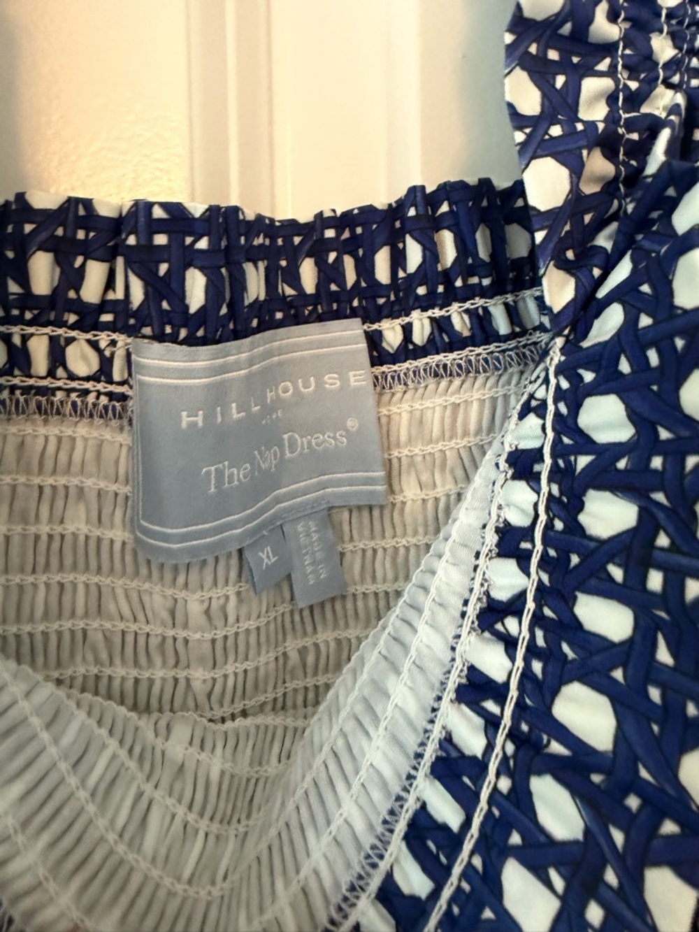 Hill House Elizabeth Nap Dress in Navy Basketweave - Picture 6 of 6